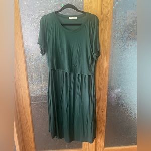 Bearsland Green Maternity Dress